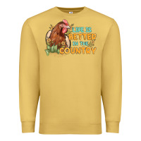 Antique Gold life is better in the country Premium Sweatshirt - MaliasSmallBusiness