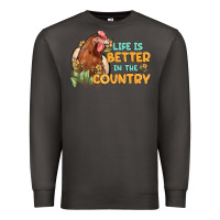 Smoke life is better in the country Premium Sweatshirt - MaliasSmallBusiness