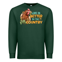 Sports Green life is better in the country Premium Sweatshirt - MaliasSmallBusiness