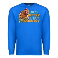 True Royal life is better in the country Premium Sweatshirt - MaliasSmallBusiness
