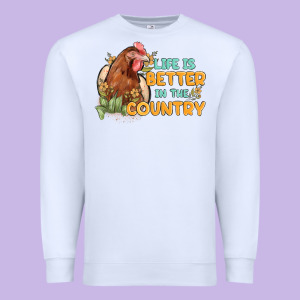 Life Is Better In The Country Premium Sweatshirt Designed By Maliassmallbusiness