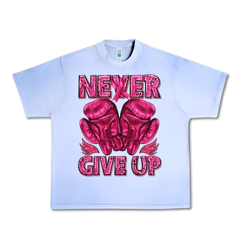 Never Give Up Cancer Urban Heavy Tee by texasbilliewilder | Teevron