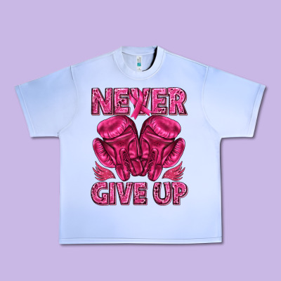 Never Give Up Cancer Urban Heavy Tee Designed By Texasbilliewilder