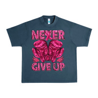 Midnight Navy never give up cancer Urban Heavy Tee - texasbilliewilder