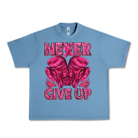 Pebble Blue never give up cancer Urban Heavy Tee - texasbilliewilder