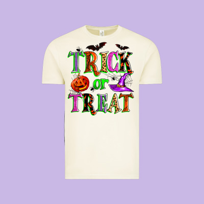 Trick Or Treat Vintage Tee Designed By Zillion Design Studio