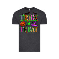 Vintage Black trick or treat Vintage Tee - Zillion Design Studio