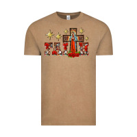 Faith Our Lady Of Guadalupe Cross Vintage Tee | Teevron
