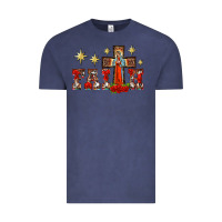 Vintage Denim faith our lady of guadalupe cross Vintage Tee - BarkalooDesign