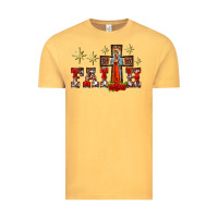 Vintage Mustard faith our lady of guadalupe cross Vintage Tee - BarkalooDesign