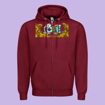 Western Love Nurse Sunflower Libbey Cu Zipper Hoodie Designed By Bundleandbundleshop