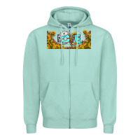 Seafoam western love nurse sunflower libbey cu Zipper Hoodie - BundleAndBundleShop