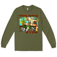 Army Green making memories one campsite at a time Long Sleeve Tee - AdoDesignShop
