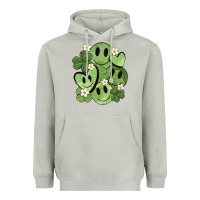 Moon Dust st. patrick's day green smile Heavyweight Hoodie - MaliasSmallBusiness