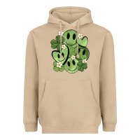 Mushroom st. patrick's day green smile Heavyweight Hoodie - MaliasSmallBusiness