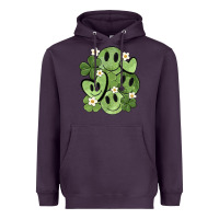 Plum st. patrick's day green smile Heavyweight Hoodie - MaliasSmallBusiness