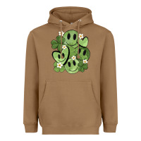 Toasted Coconut st. patrick's day green smile Heavyweight Hoodie - MaliasSmallBusiness