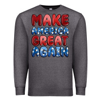 Charcoal Heather make america great again Premium Sweatshirt - MaliasSmallBusiness