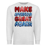 Oatmeal Heather make america great again Premium Sweatshirt - MaliasSmallBusiness
