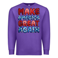 Purple make america great again Premium Sweatshirt - MaliasSmallBusiness