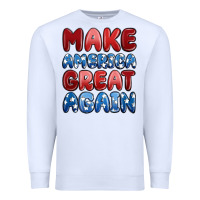 White make america great again Premium Sweatshirt - MaliasSmallBusiness