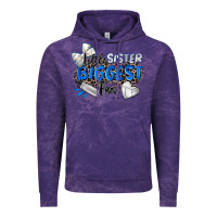 Cloud Purple little sister biggest fan volleyball Vintage Hoodie - Zillion Design Studio