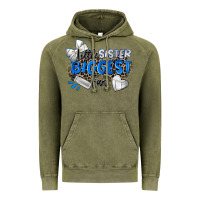 Vintage Olive little sister biggest fan volleyball Vintage Hoodie - Zillion Design Studio