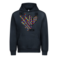 Navy Peace Love Autism Urban Hoodie - Bettercallsaul