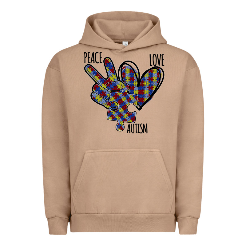 Peace Love Autism Urban Hoodie by Bettercallsaul | Teevron