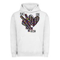 Pigment Lunar Rock Peace Love Autism Urban Hoodie - Bettercallsaul
