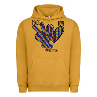 Pigment Peanut Butter Peace Love Autism Urban Hoodie - Bettercallsaul