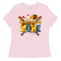 Bubblegum Pink ballpark mini Ladies Tee - AdoDesignShop