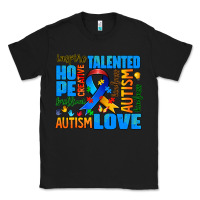 Black autism  words Classic Tee - AdoDesignShop