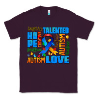 Plum autism  words Classic Tee - AdoDesignShop