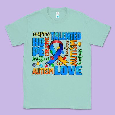 Autism  Words Classic Tee Designed By Adodesignshop