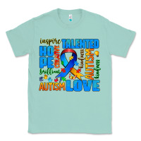 Seafoam autism  words Classic Tee - AdoDesignShop