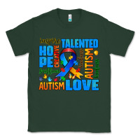 Sports Green autism  words Classic Tee - AdoDesignShop