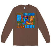 Chestnut autism  words Long Sleeve Tee - AdoDesignShop