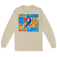 Mushroom autism  words Long Sleeve Tee - AdoDesignShop