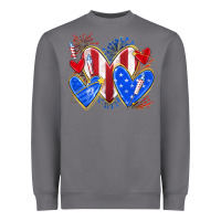 Storm 4th of july hearts Heavyweight Sweatshirt - texasbilliewilder