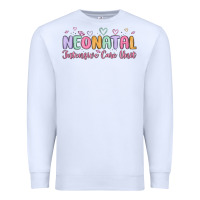 White nicu nurse neonatal intensive care unit Premium Sweatshirt - MaliasSmallBusiness