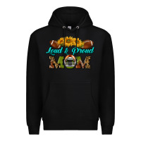 Black Western Loud And Proud Mom Premium Hoodie - BundleAndBundleShop