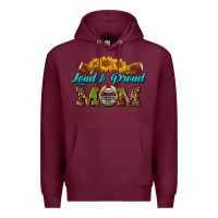 Burgundy Western Loud And Proud Mom Premium Hoodie - BundleAndBundleShop