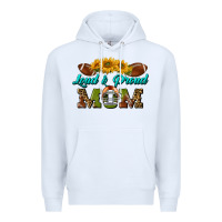 White Western Loud And Proud Mom Premium Hoodie - BundleAndBundleShop