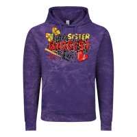 Cloud Purple little sister biggest fan softball Vintage Hoodie - Zillion Design Studio