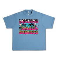 Pebble Blue minding my own small business Urban Heavy Tee - Zillion Design Studio