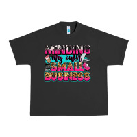 Pigment Black minding my own small business Urban Heavy Tee - Zillion Design Studio