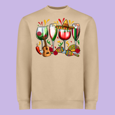 Heavyweight Sweatshirt mexico wine glasses