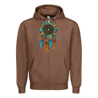 Chestnut dreamer catcher sunflower Zipper Hoodie - JahusDesignShop