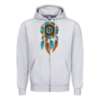 Heather Grey dreamer catcher sunflower Zipper Hoodie - JahusDesignShop